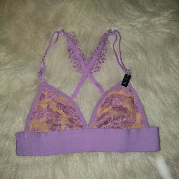 Victoria's Secret Pink Lace Triangle Bralette - Picture 3 of 4